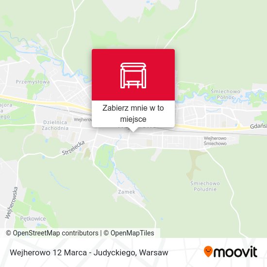 Mapa Wejherowo 12 Marca - Judyckiego