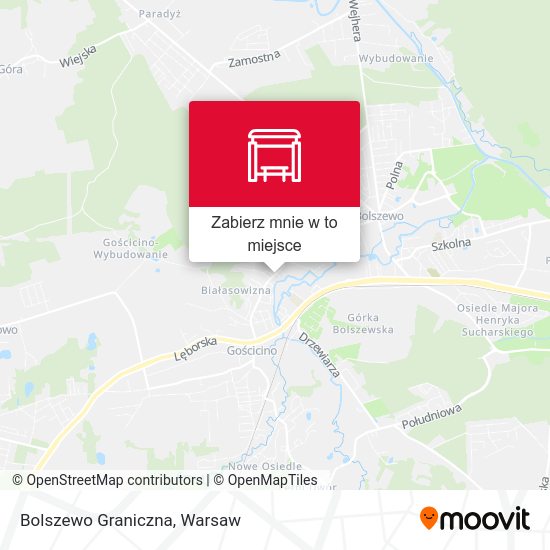 Mapa Bolszewo Graniczna