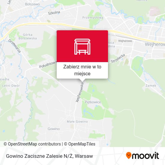 Mapa Gowino Zaciszne Zalesie N/Ż