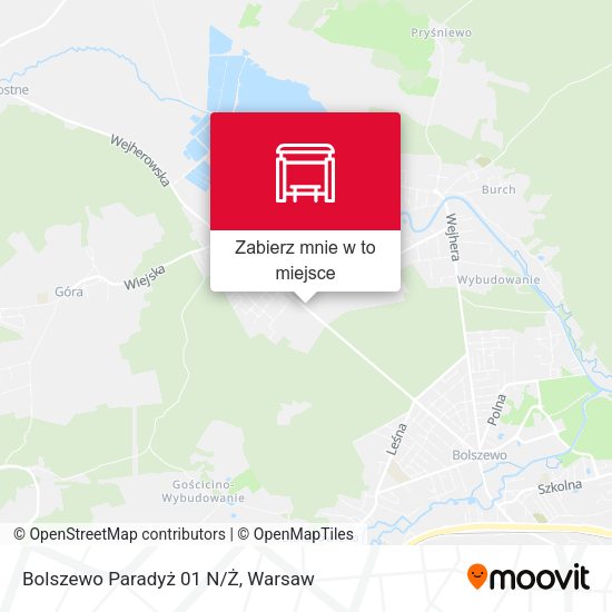 Mapa Bolszewo Paradyż 01 N/Ż