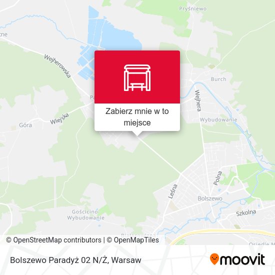 Mapa Bolszewo Paradyż 02 N/Ż