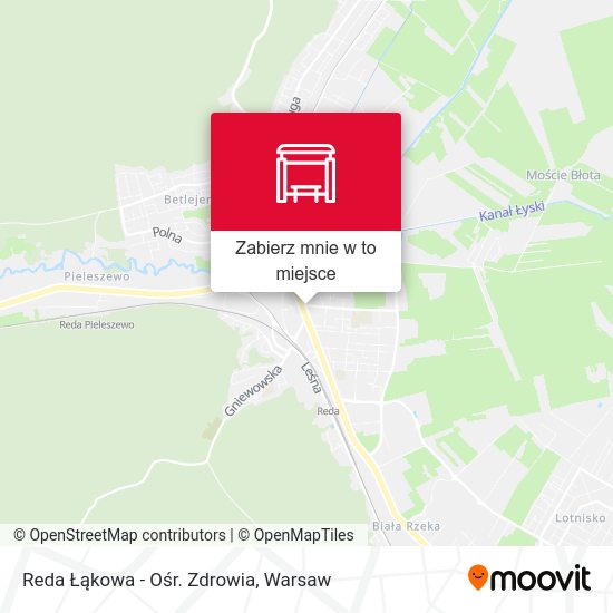 Mapa Reda Łąkowa - Ośr. Zdrowia