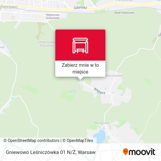 Mapa Gniewowo Leśniczówka 01 N/Ż