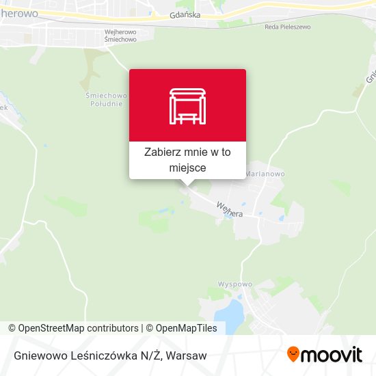 Mapa Gniewowo Leśniczówka N/Ż