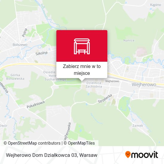 Mapa Wejherowo Dom Działkowca 03