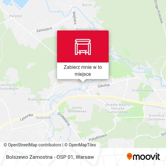 Mapa Bolszewo Zamostna - OSP 01