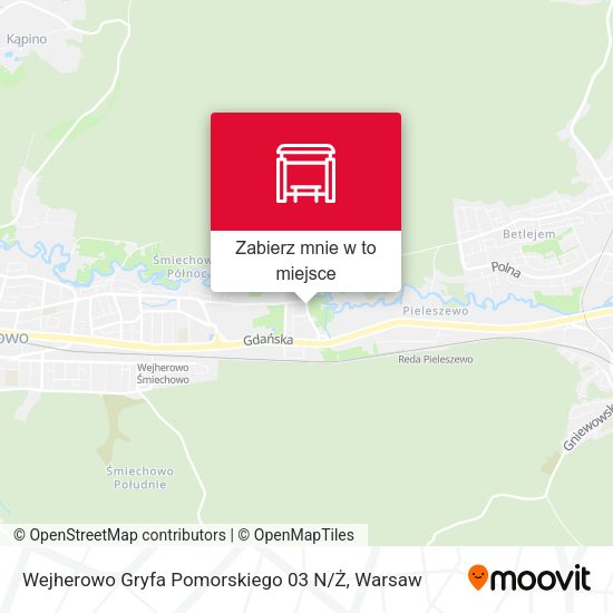 Mapa Wejherowo Gryfa Pomorskiego 03 N / Ż