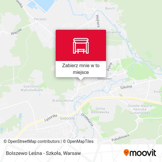 Mapa Bolszewo Leśna - Szkoła