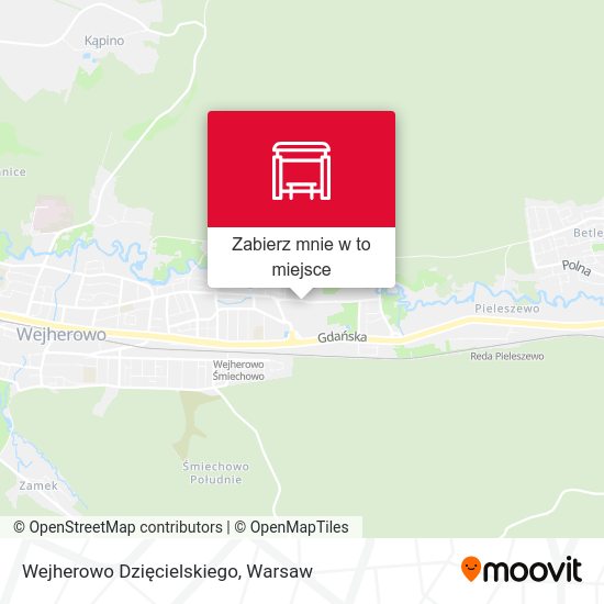 Mapa Wejherowo Dzięcielskiego