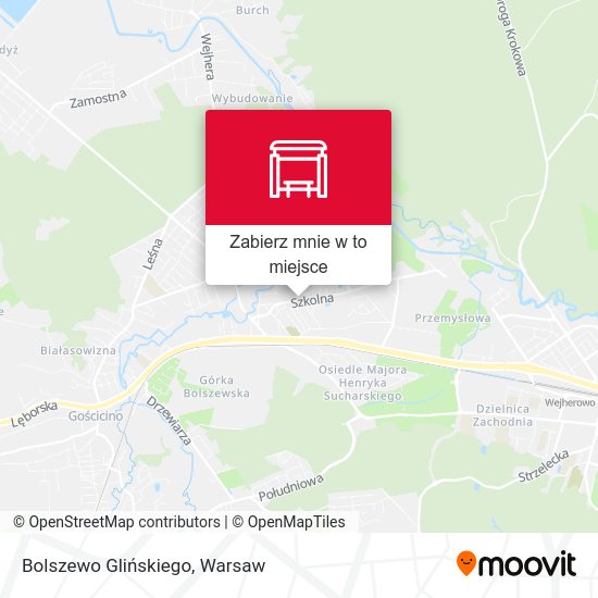 Mapa Bolszewo Glińskiego