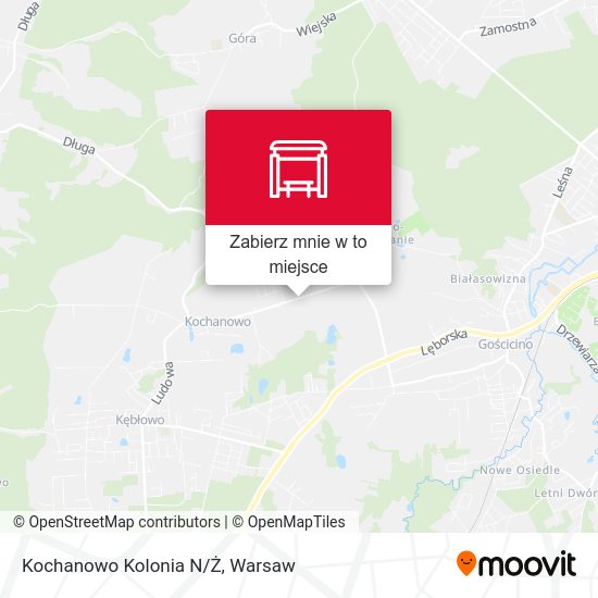 Mapa Kochanowo Kolonia N/Ż