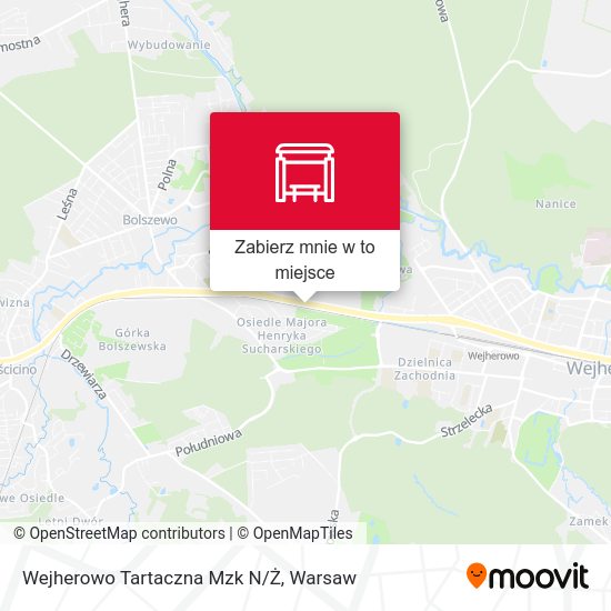 Mapa Wejherowo Tartaczna Mzk 02 N/Ż