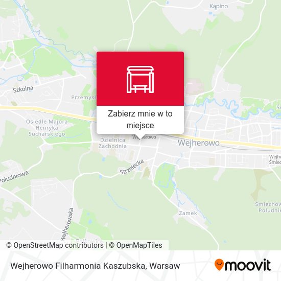 Mapa Wejherowo Filharmonia Kaszubska