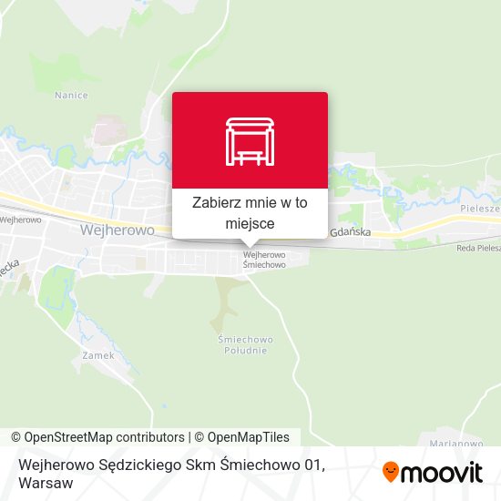 Mapa Wejherowo Sędzickiego Skm Śmiechowo 01