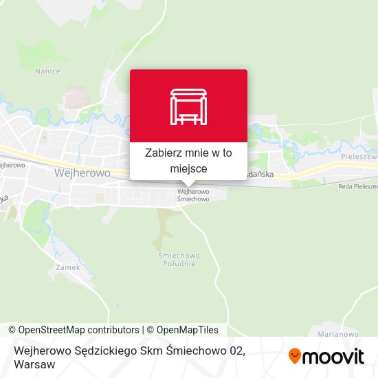 Mapa Wejherowo Sędzickiego Skm Śmiechowo 02