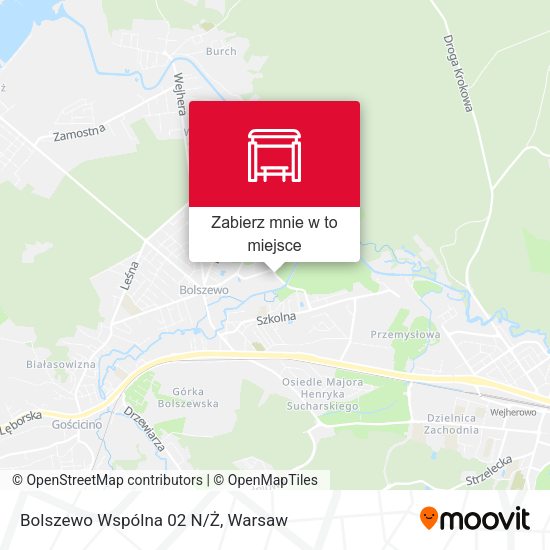 Mapa Bolszewo Wspólna 02 N/Ż