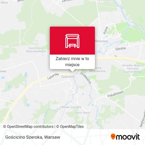 Mapa Gościcino Szeroka