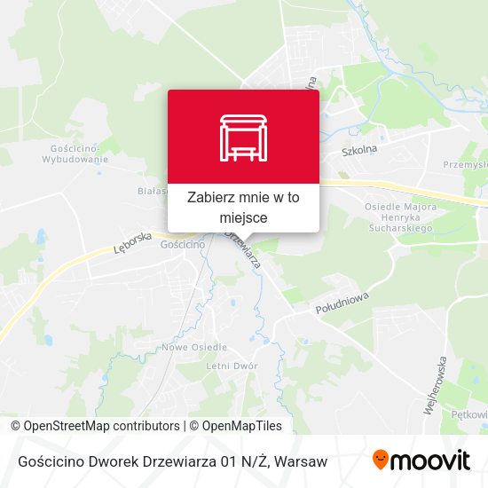 Mapa Gościcino Dworek Drzewiarza 01 N / Ż