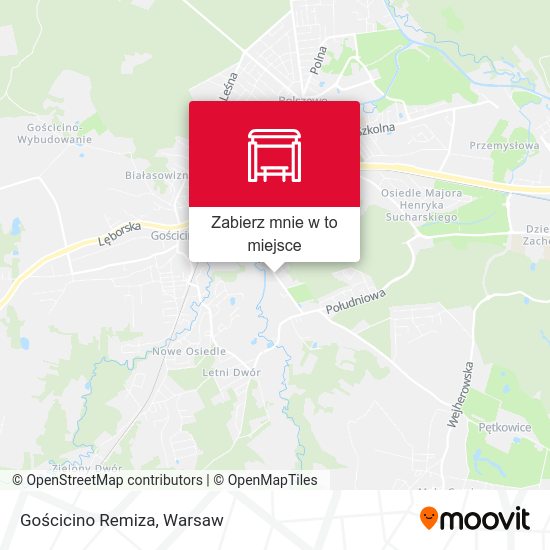 Mapa Gościcino Remiza