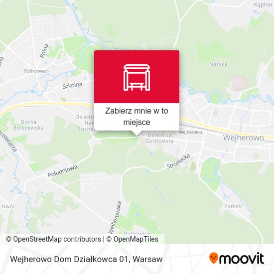 Mapa Wejherowo Dom Działkowca 01