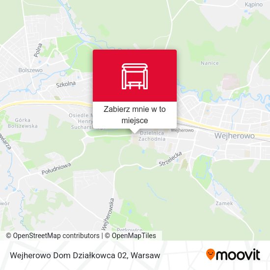 Mapa Wejherowo Dom Działkowca 02