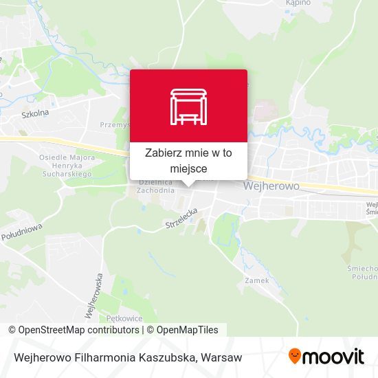 Mapa Wejherowo Filharmonia Kaszubska