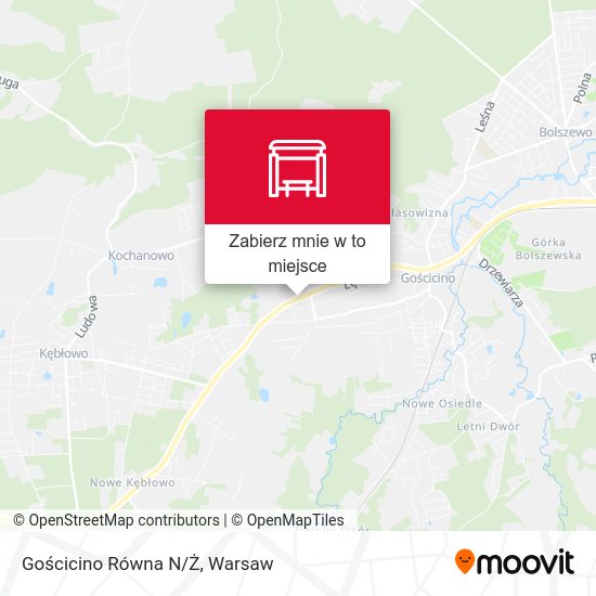 Mapa Gościcino Równa N/Ż