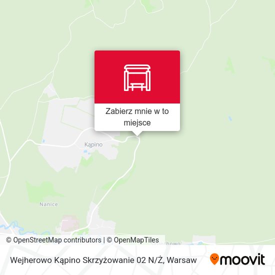 Mapa Wejherowo Kąpino Skrzyżowanie 02 N / Ż