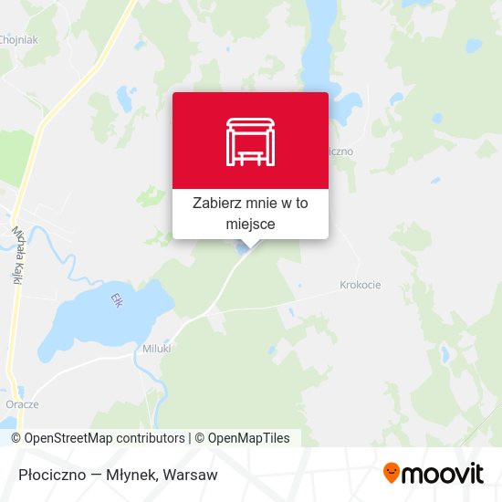 Mapa Płociczno — Młynek