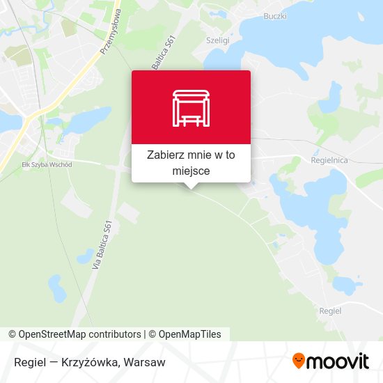 Mapa Regiel — Krzyżówka