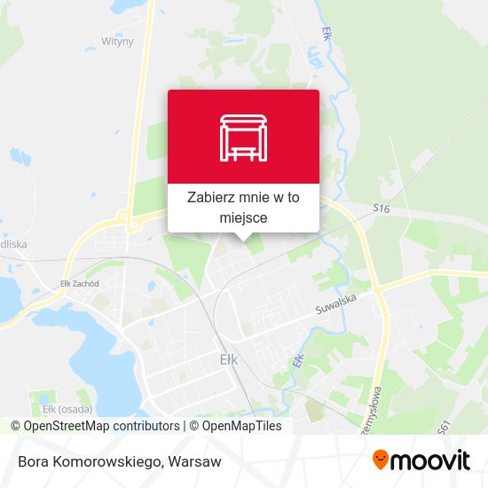 Mapa Bora Komorowskiego