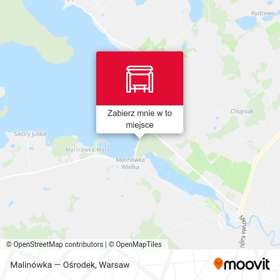 Mapa Malinówka — Ośrodek