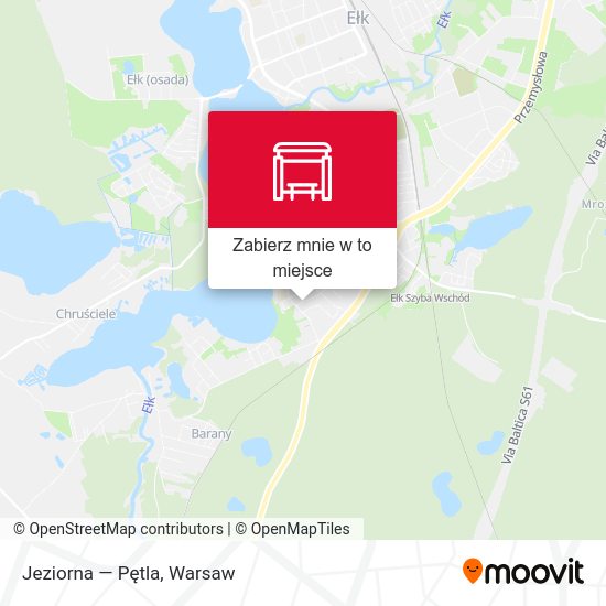 Mapa Jeziorna — Pętla