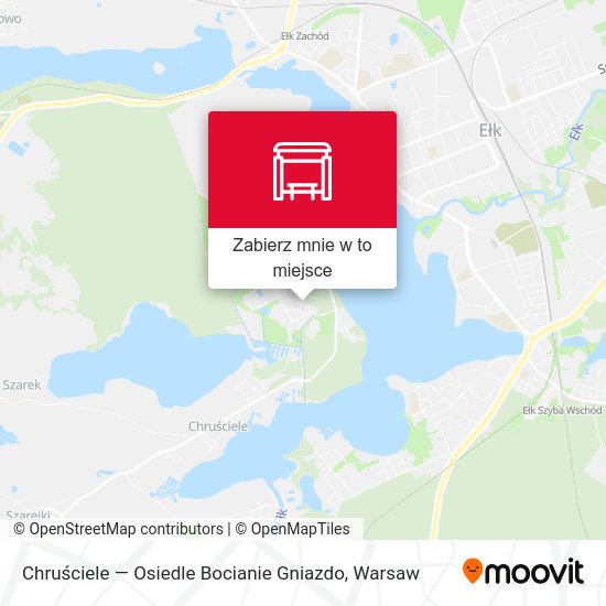 Mapa Chruściele — Osiedle Bocianie Gniazdo