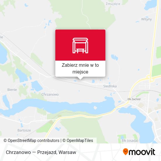 Mapa Chrzanowo — Przejazd