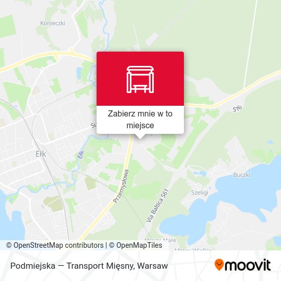 Mapa Podmiejska — Transport Mięsny