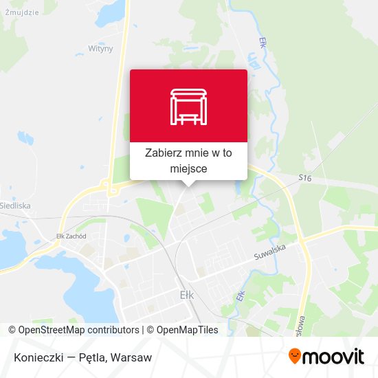 Mapa Konieczki — Pętla