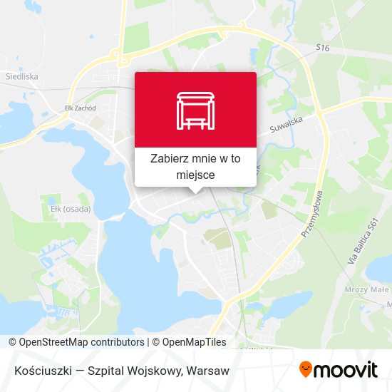 Mapa Kościuszki — Szpital Wojskowy