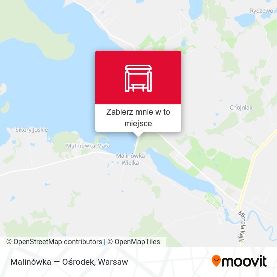 Mapa Malinówka — Ośrodek