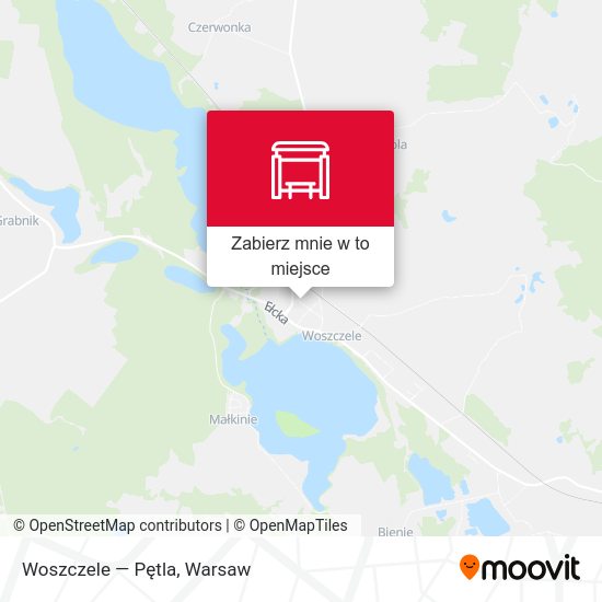 Mapa Woszczele — Pętla