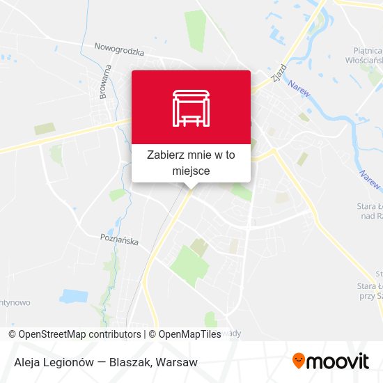 Mapa Aleja Legionów — Blaszak