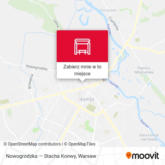 Mapa Nowogrodzka — Stacha Konwy