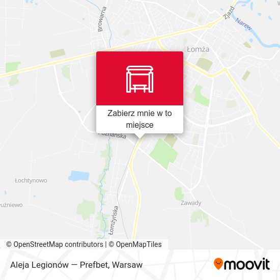 Mapa Aleja Legionów — Prefbet