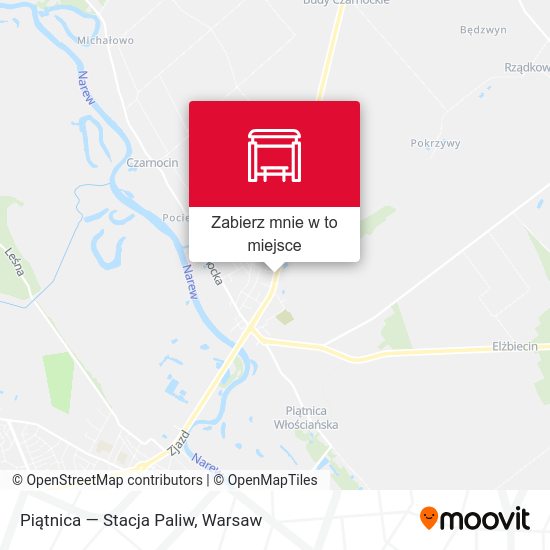 Mapa Piątnica — Stacja Paliw