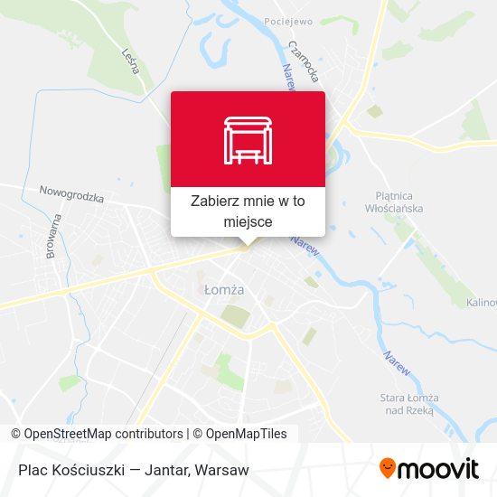 Mapa Plac Kościuszki — Jantar