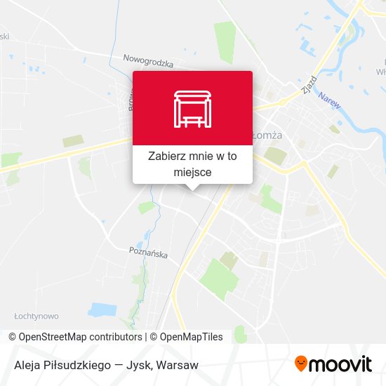 Mapa Aleja Piłsudzkiego — Jysk