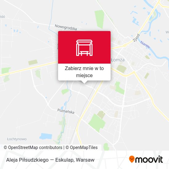 Mapa Aleja Piłsudzkiego — Eskulap