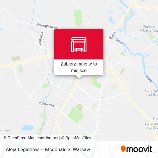 Mapa Aleja Legionów — Mcdonald’S