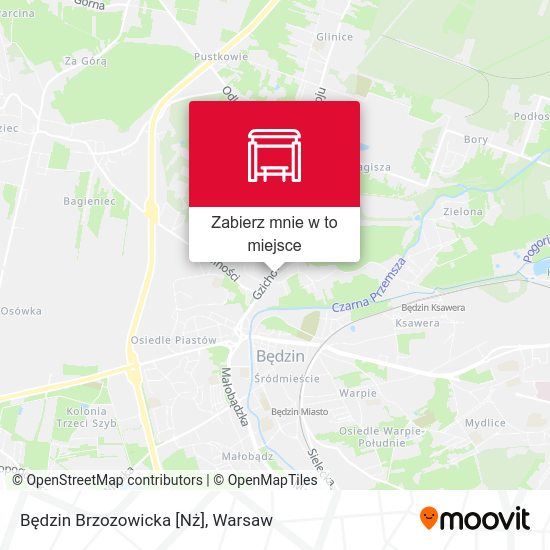 Mapa Będzin Brzozowicka [Nż]