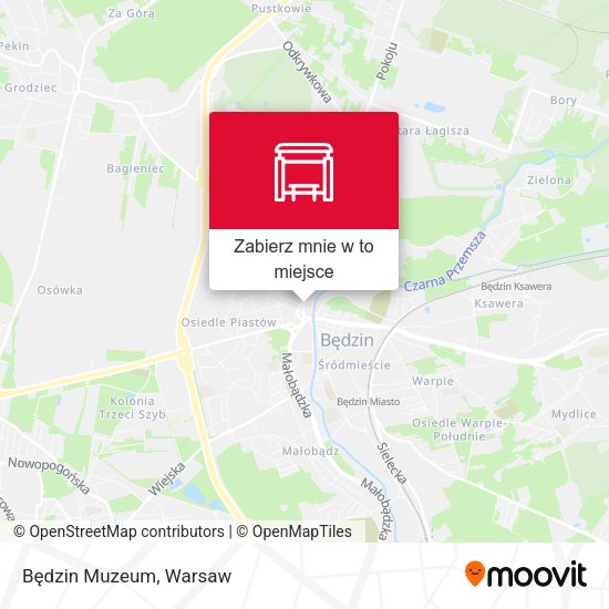 Mapa Będzin Muzeum